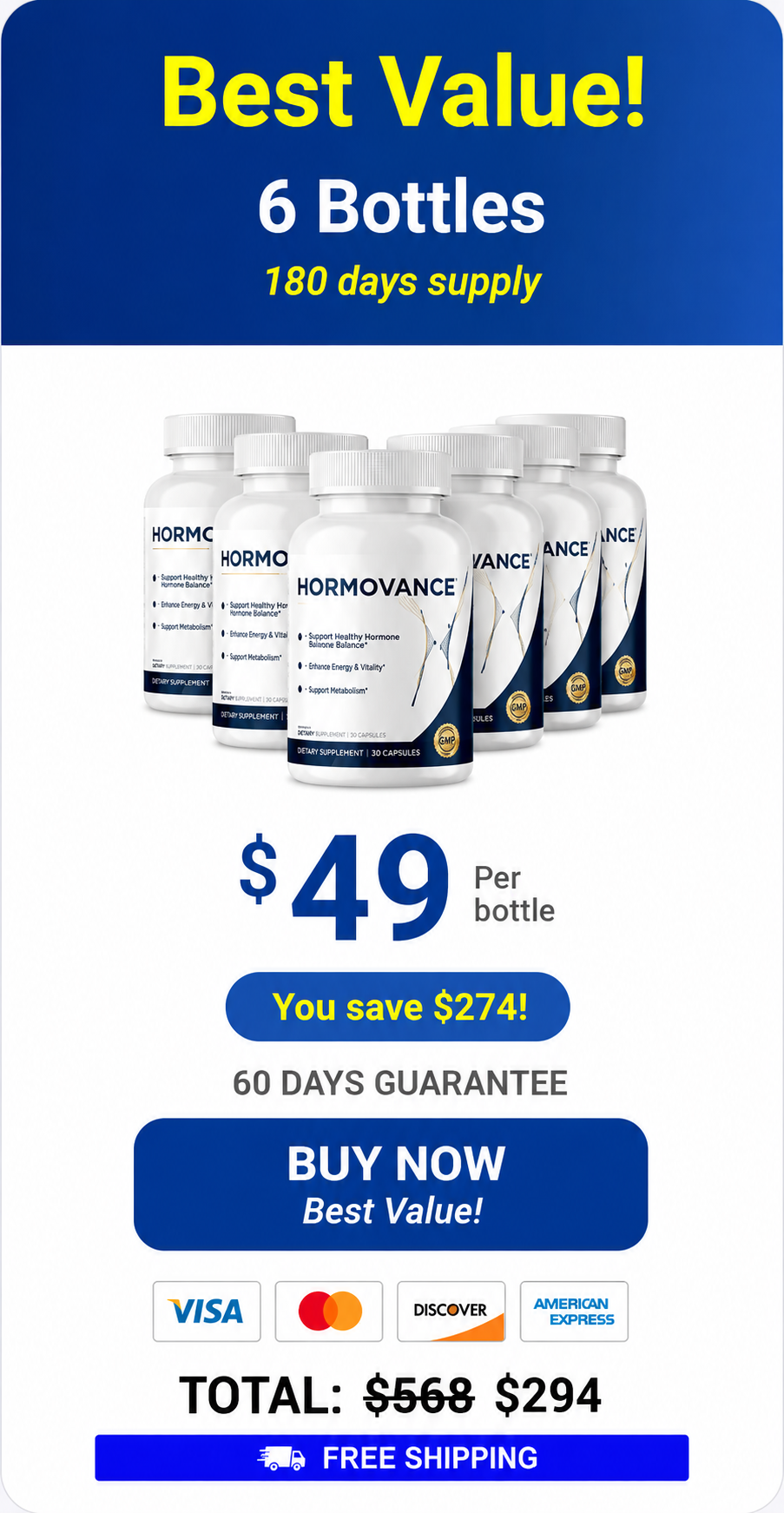 Hormovance 6 Bottle Price