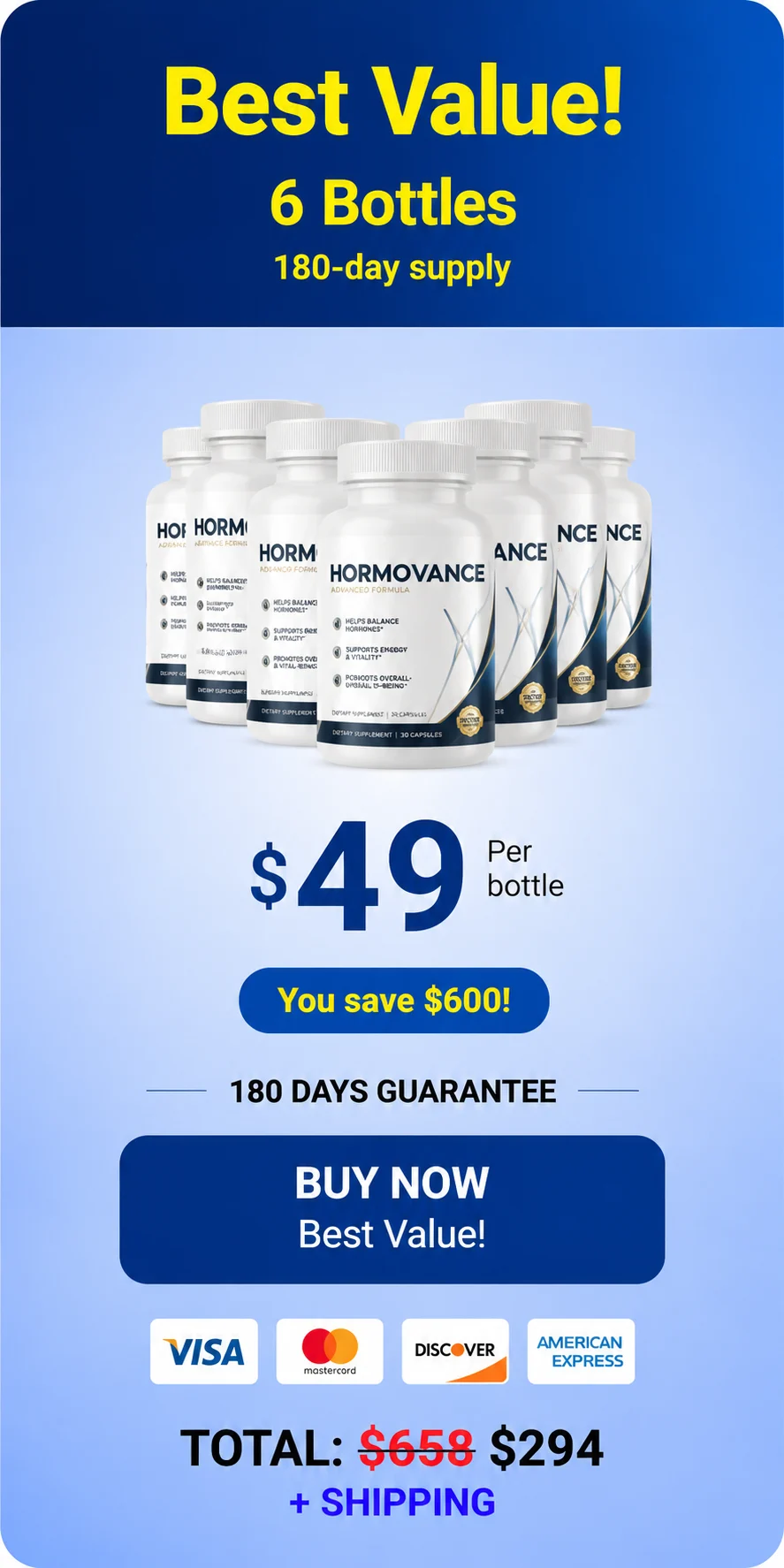 Hormovance 6 bottles